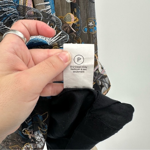 Anthropologie Geisha Designs Icon Tulle Skirt Celestial Symbols Moon Star Size S - Picture 7 of 7